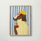 Sunny Café Dog Poster