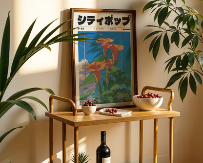 Sunrise Garden Poster