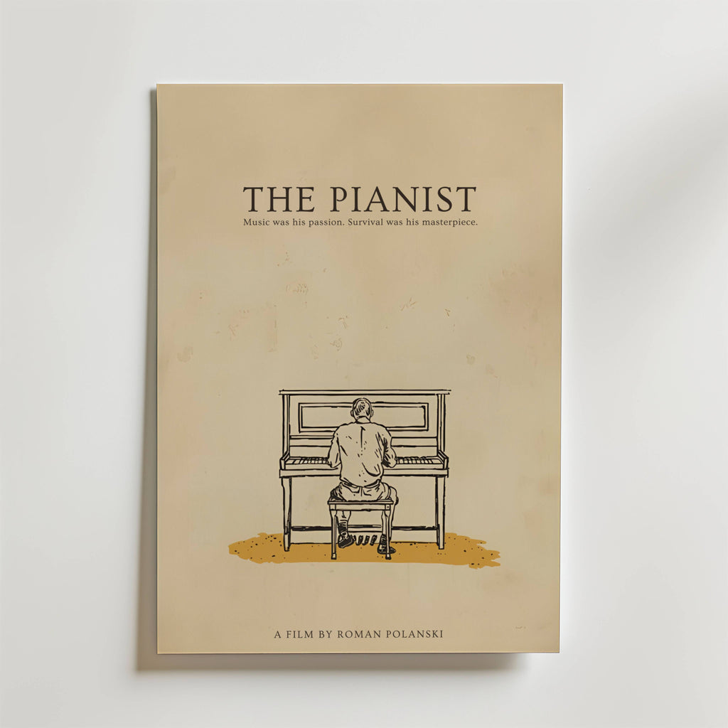 The Pianist Poster affisch – poster till väggdekoration – köp online hos Bozetto
