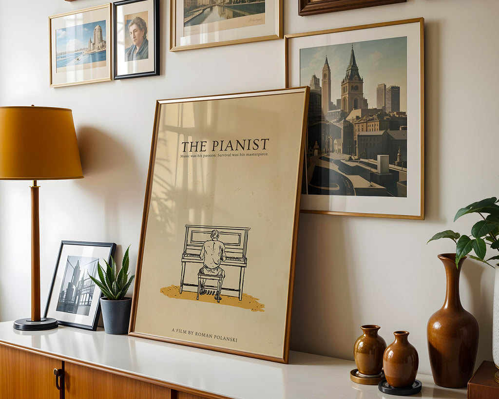 The Pianist Poster – poster väggdekoration inredning – Affischer hos Bozetto