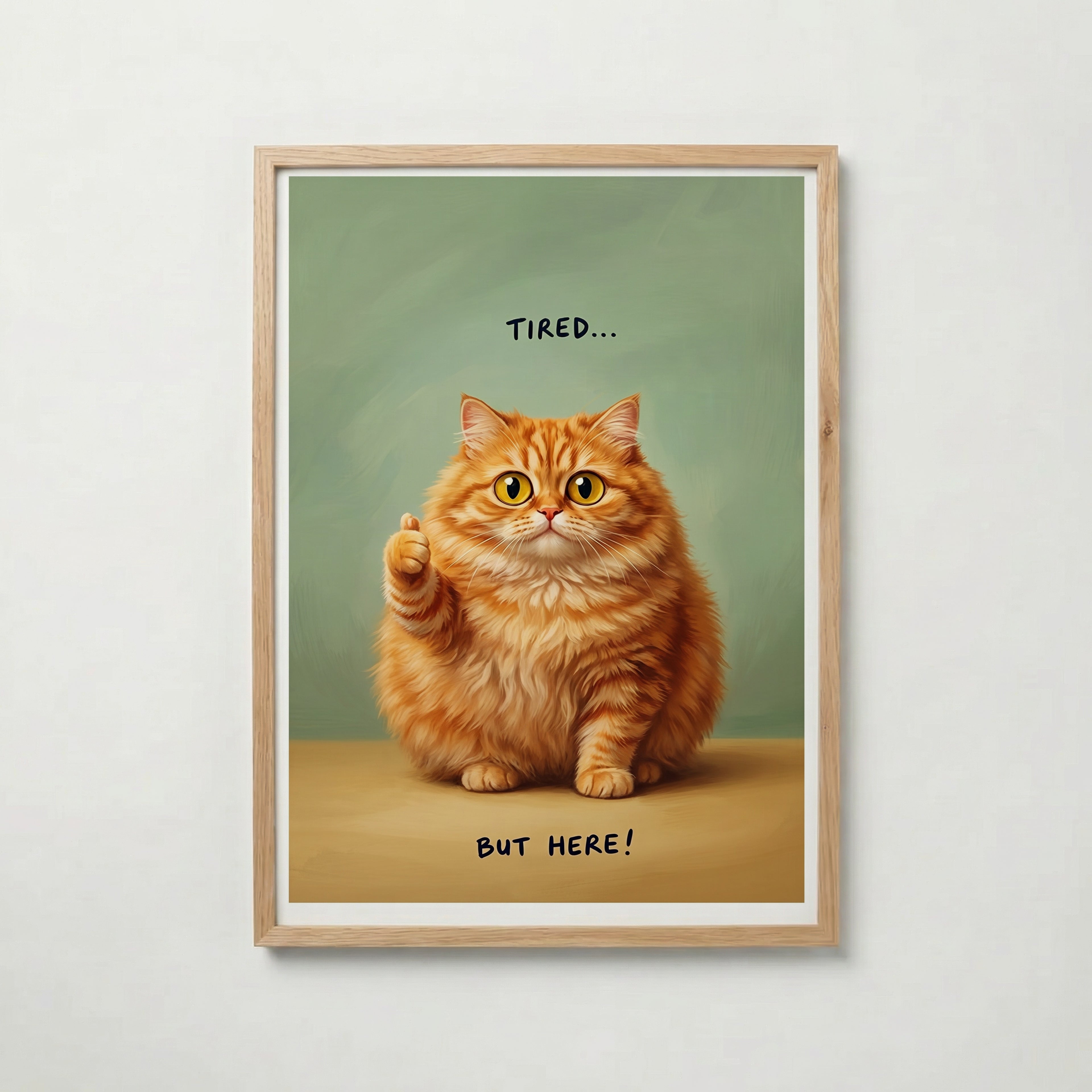 Tired But Here Poster med ekram