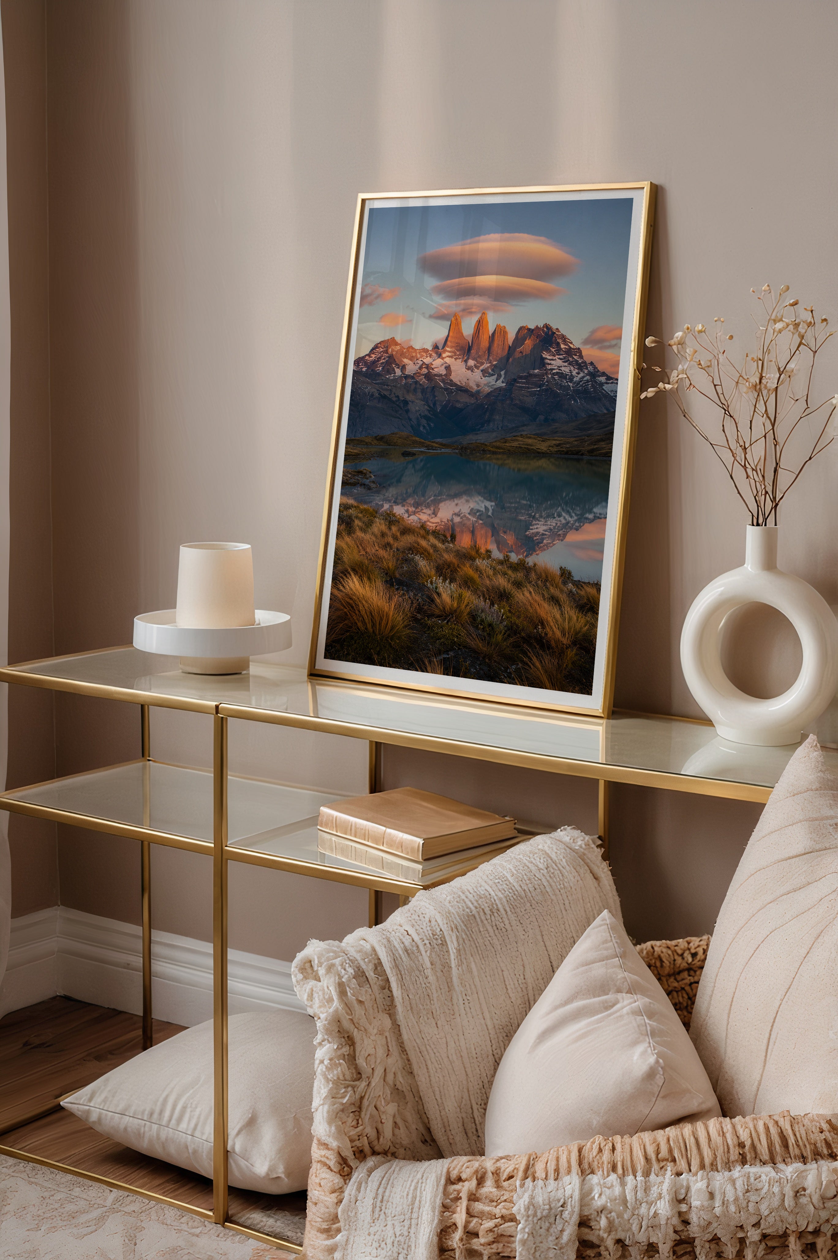 Torres del Paine at Dawn Poster