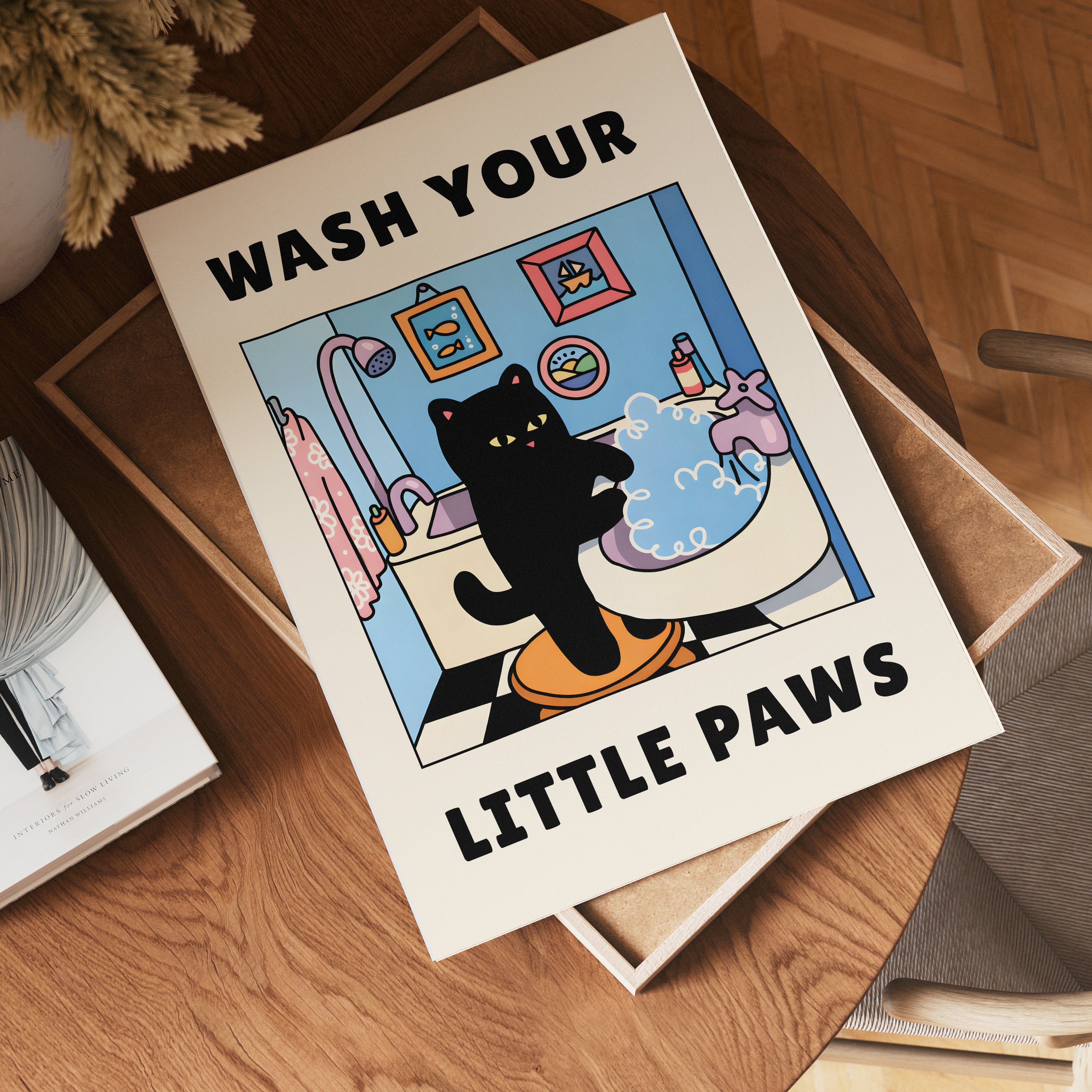 Wash Your Little Paws Poster