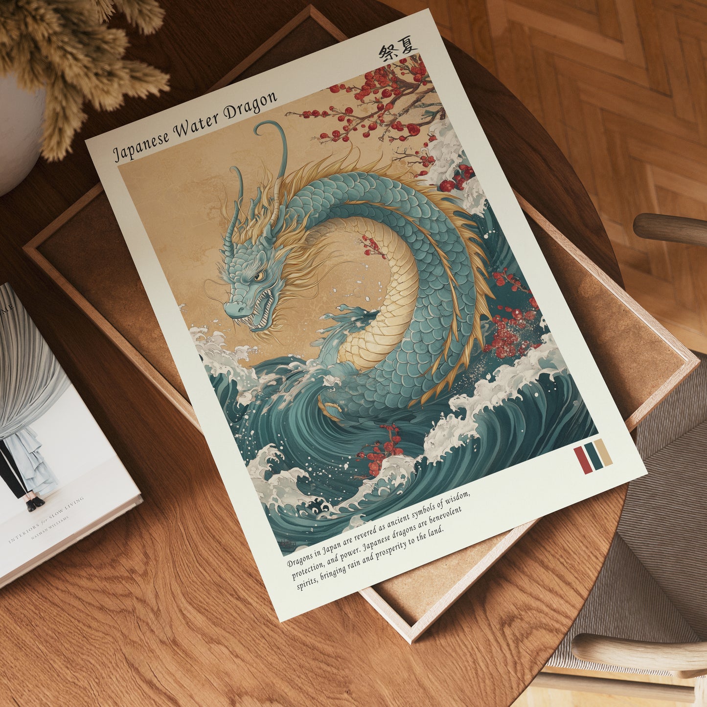Dragon Of Prosperity Waves Poster