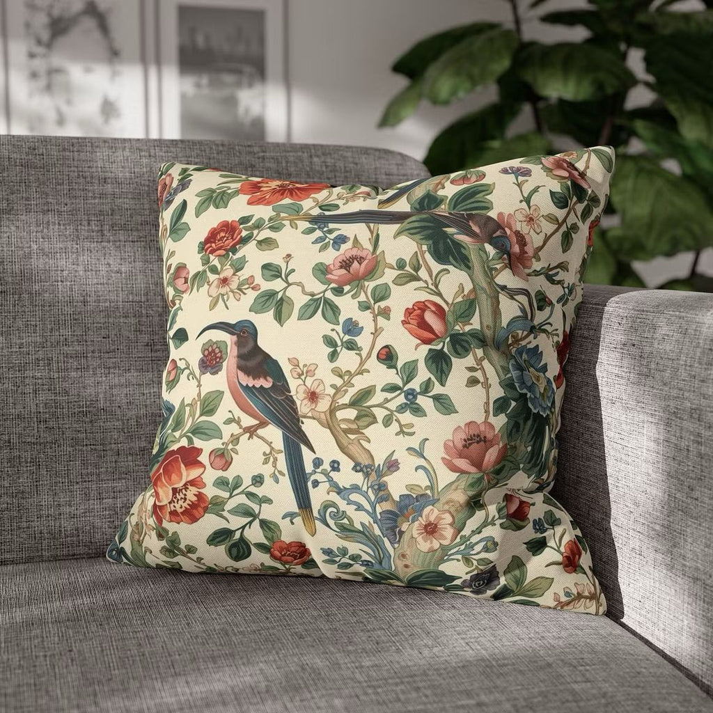 Kuddfodral William Morris - Floral Birds