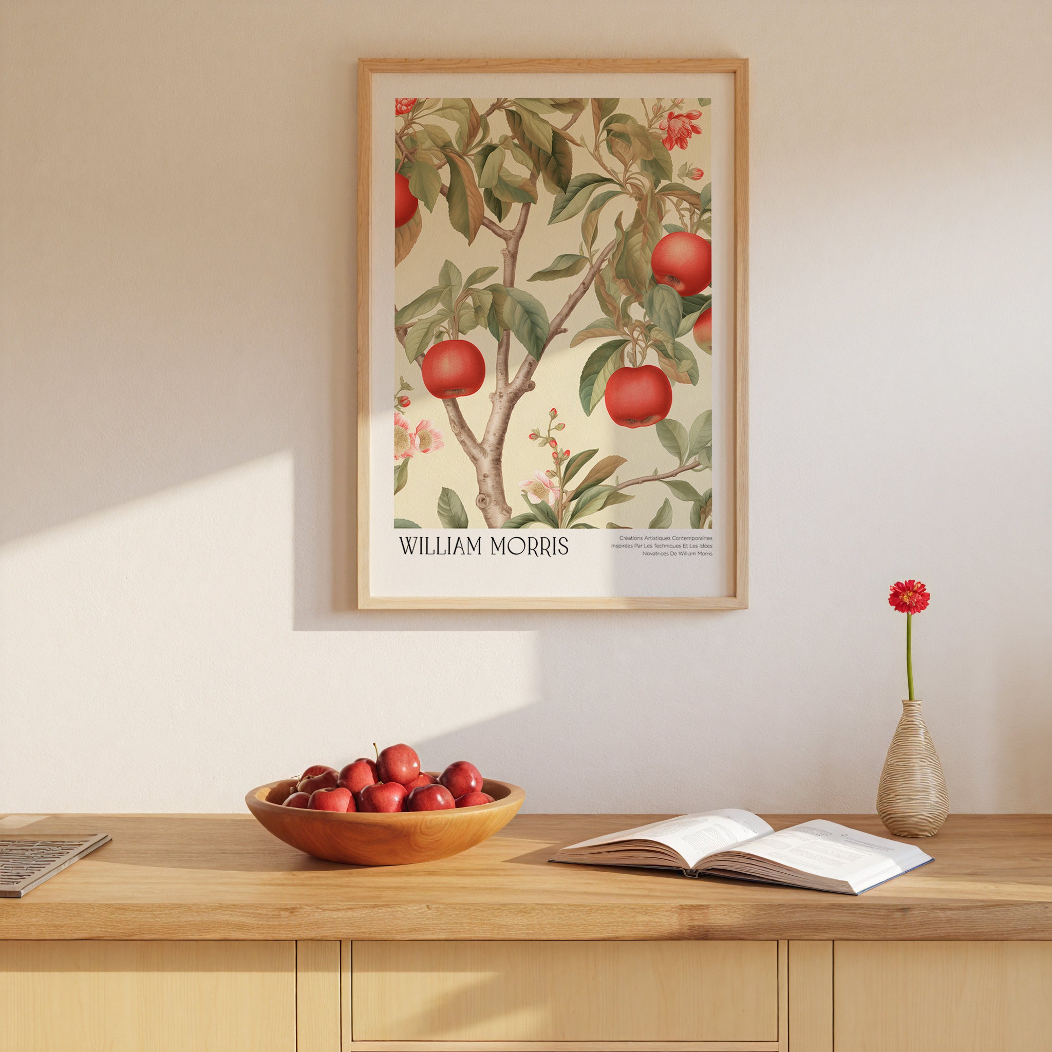 William Morris Crimson Orchard Apple Poster – poster på vägg inredning