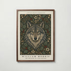Wolf in the Holly William Morris Poster