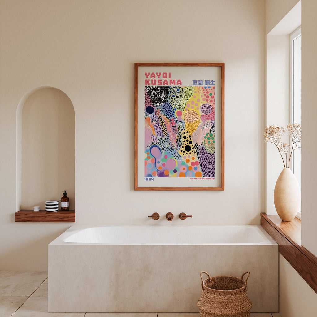 Yayoi Kusama Colorful Dots Poster – poster väggdekoration