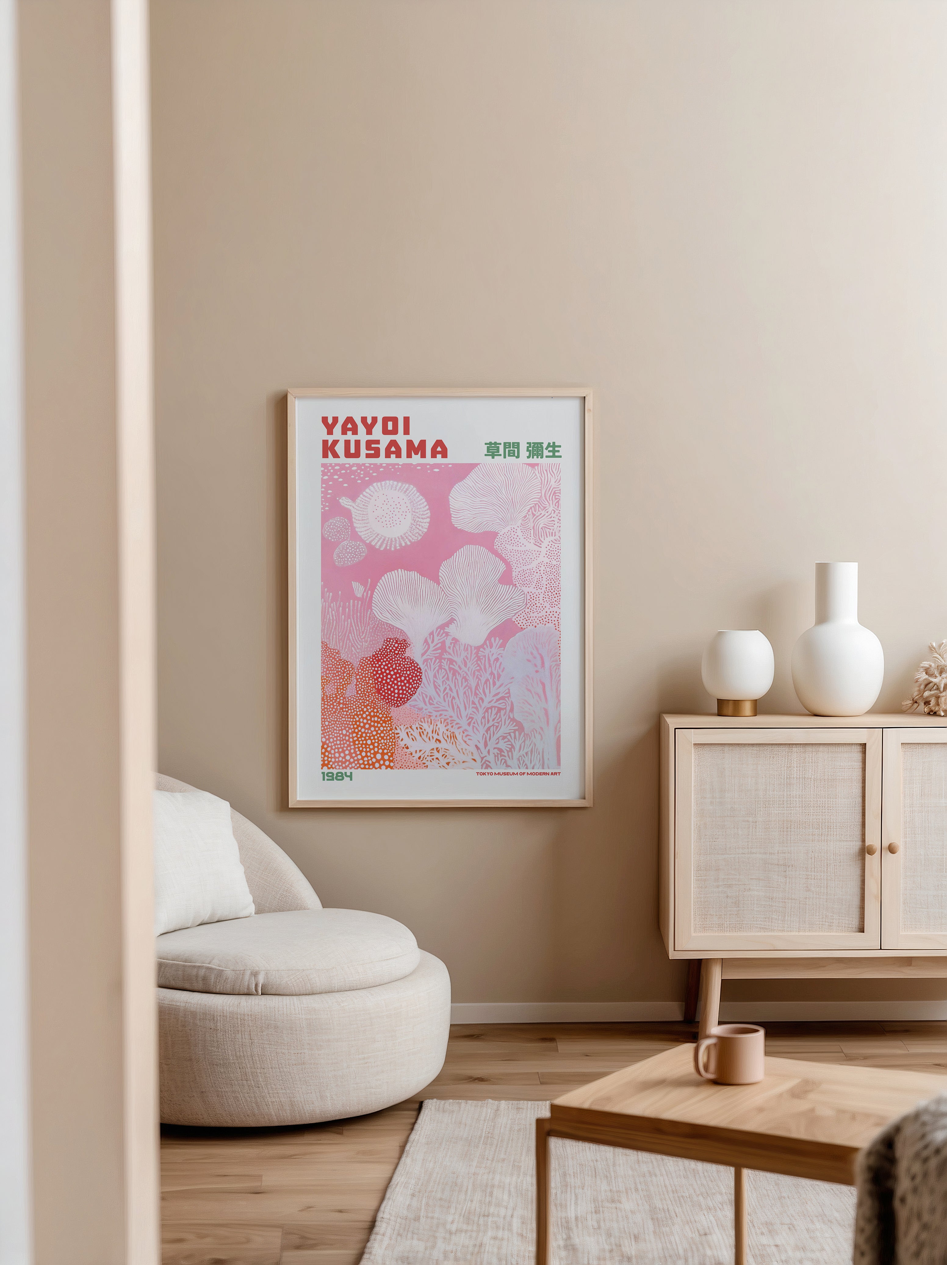 Yayoi Kusama Coral of Infinity Poster