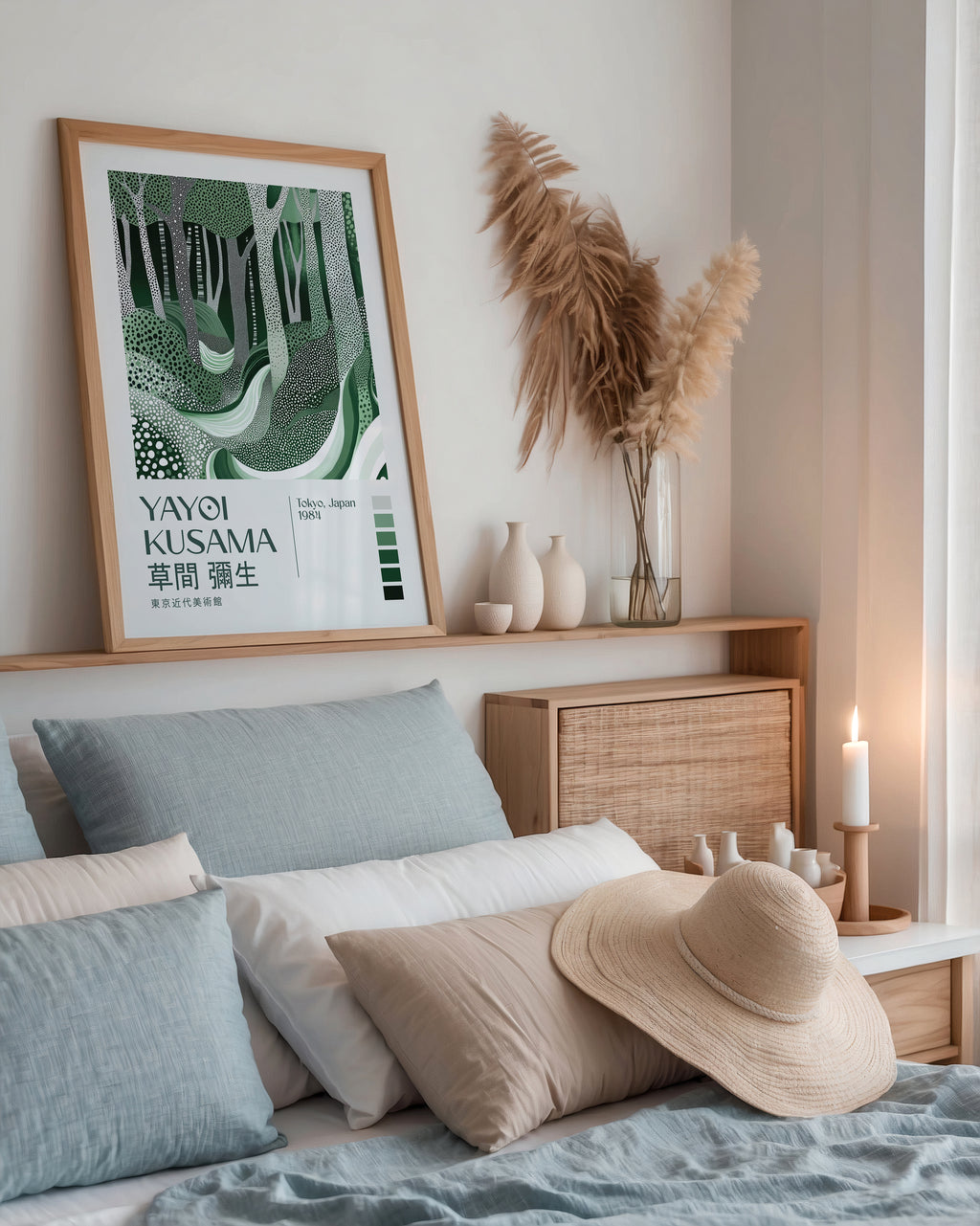 Yayoi Kusama Emerald Forest Flow Poster