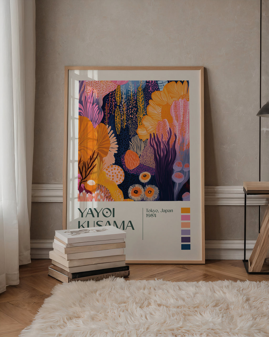 Yayoi Kusama Luminous Garden Depths Poster