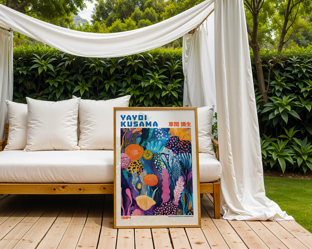 Yayoi Kusama Ocean Garden Poster