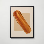 Amber Diagonal Poster – svart ram