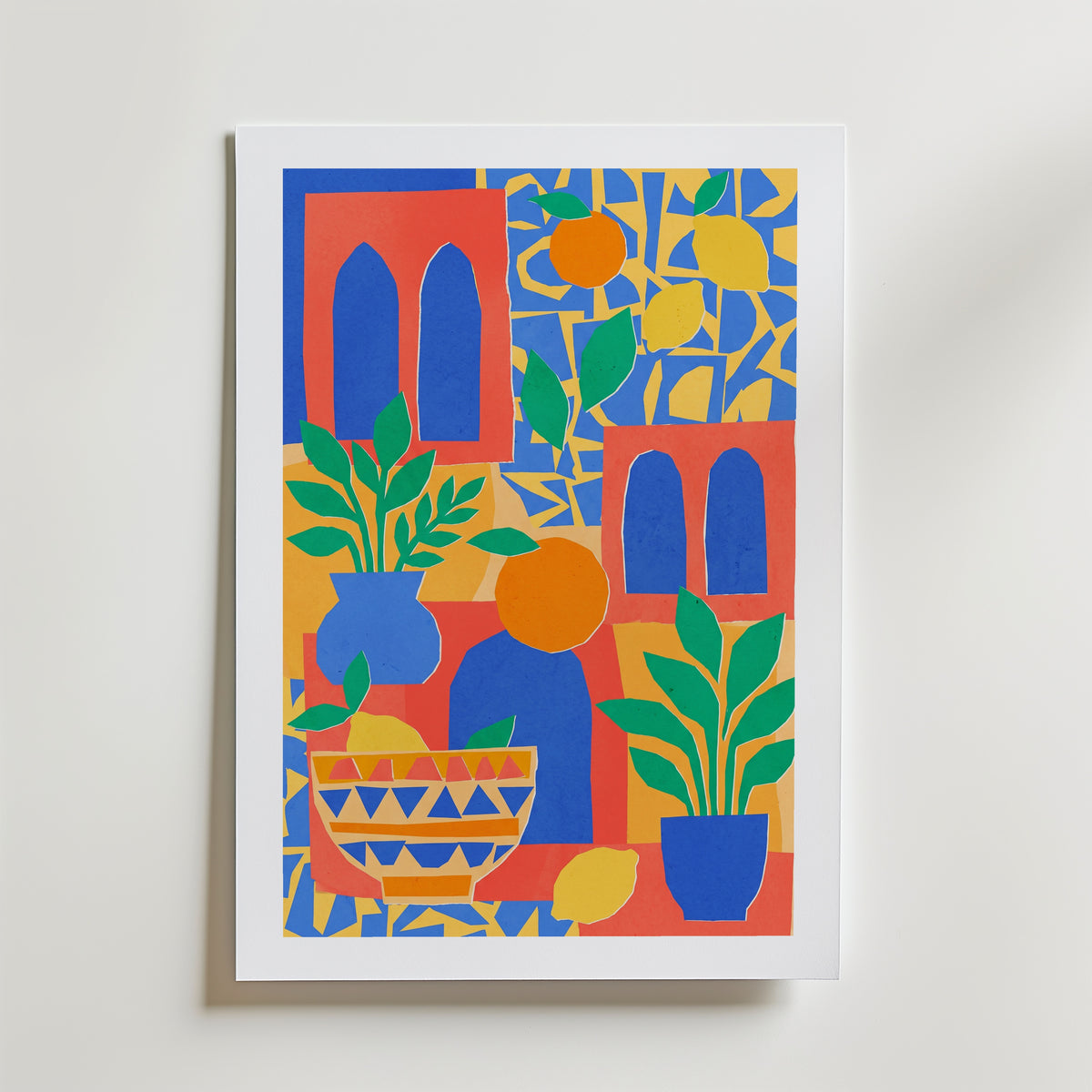 Arched Still Life Poster – med passepartout