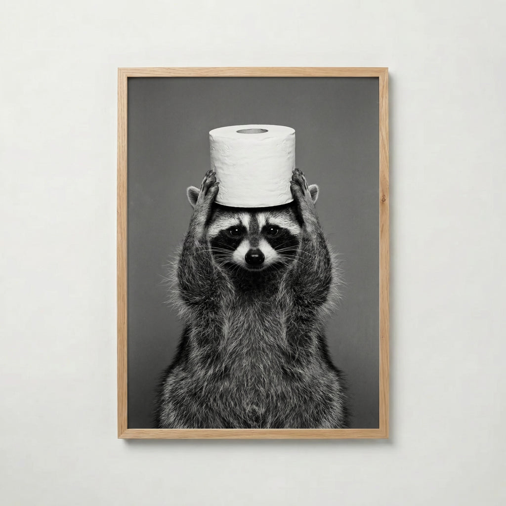 Bathroom Raccoon Poster – ekram