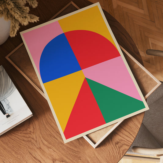 Bauhaus Geometric Harmony Poster