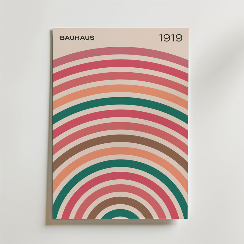 Bauhaus Arches Poster