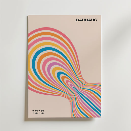 Bauhaus Flow Poster