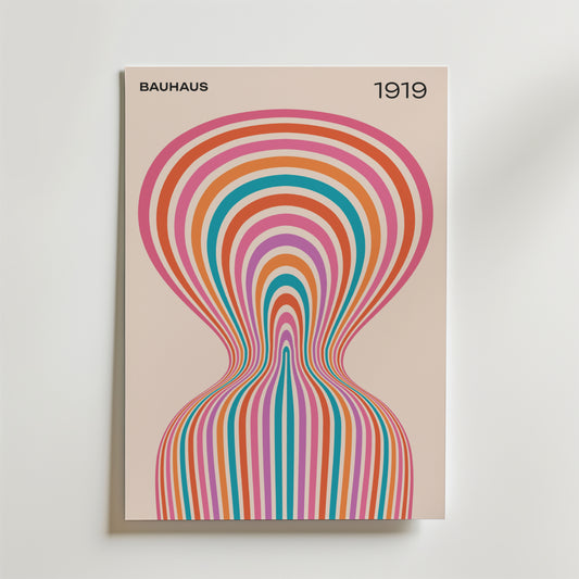Bauhaus Vortex Poster