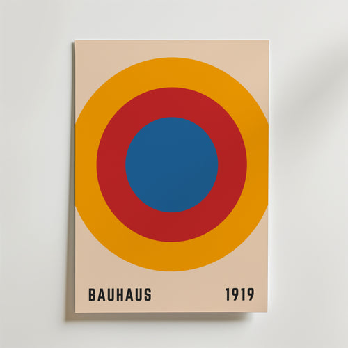 Bauhaus Target – stilfullt konsttryck från Bozetto, tryckt på matt finpapper i hög tryckkvalitet