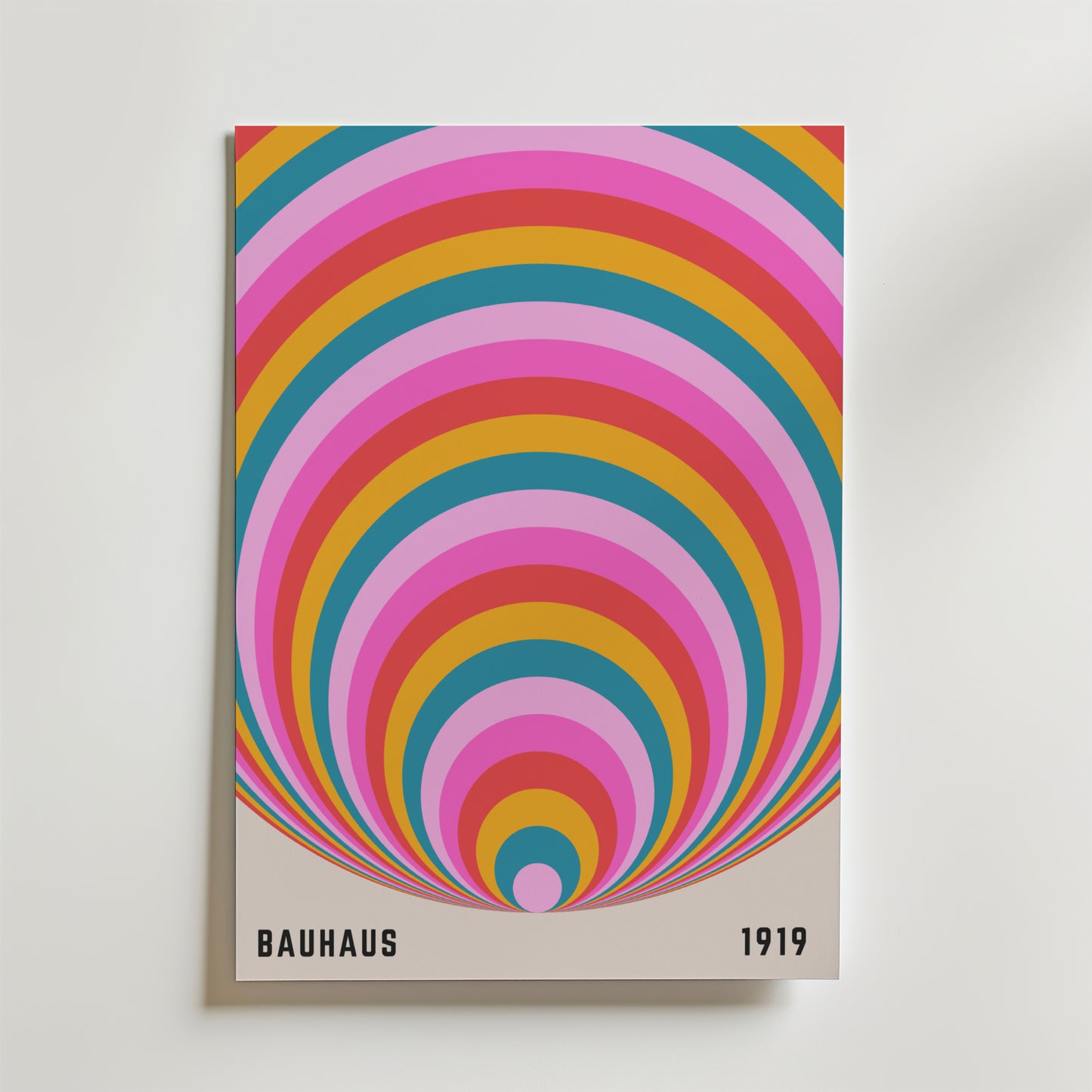 Bauhaus Color Arch Poster