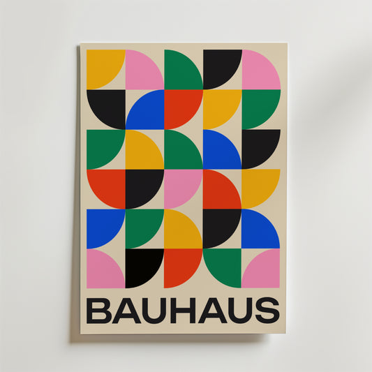 Bauhaus Geometry Poster