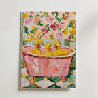 Bubble Bath Ducks Poster
