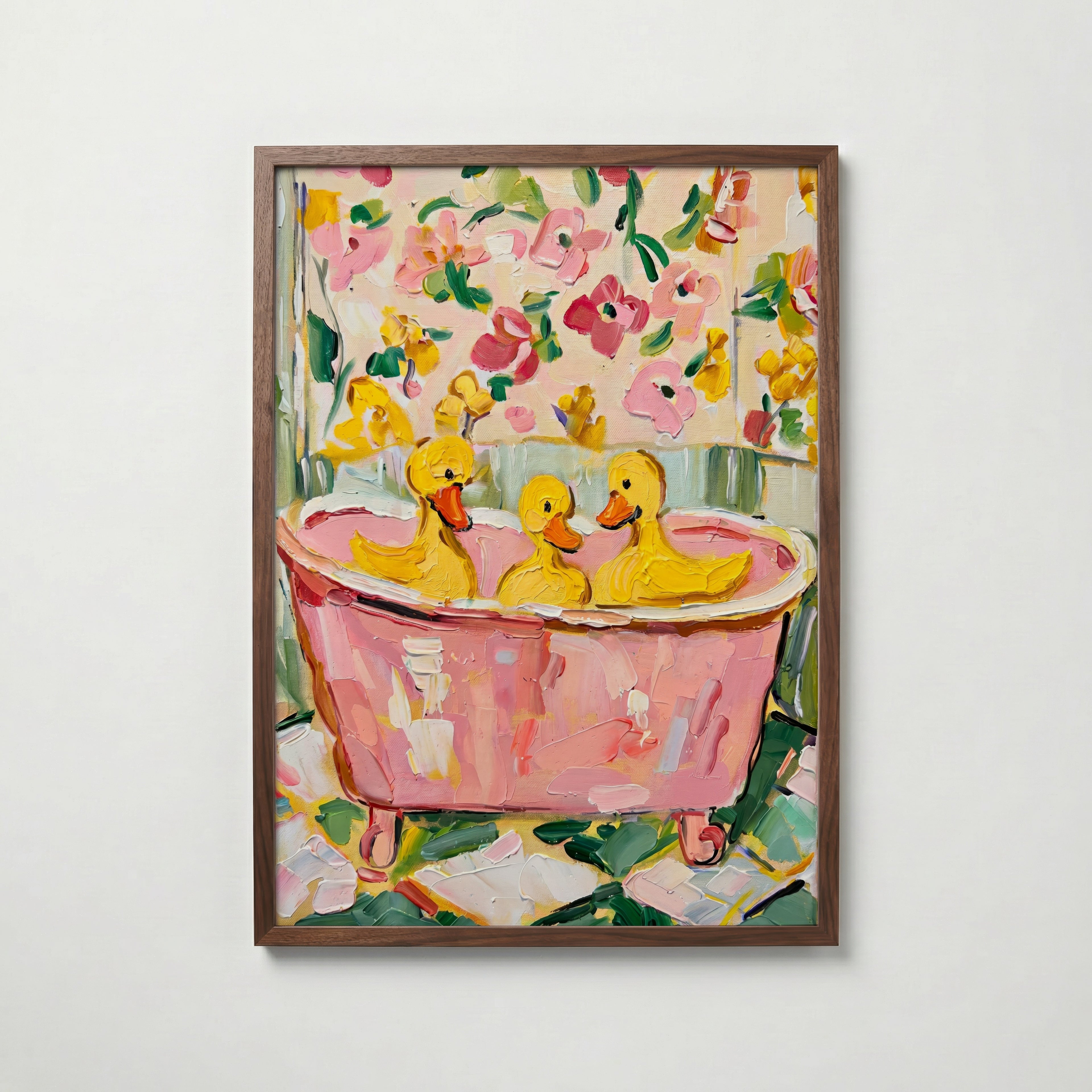 Bubble Bath Ducks Poster