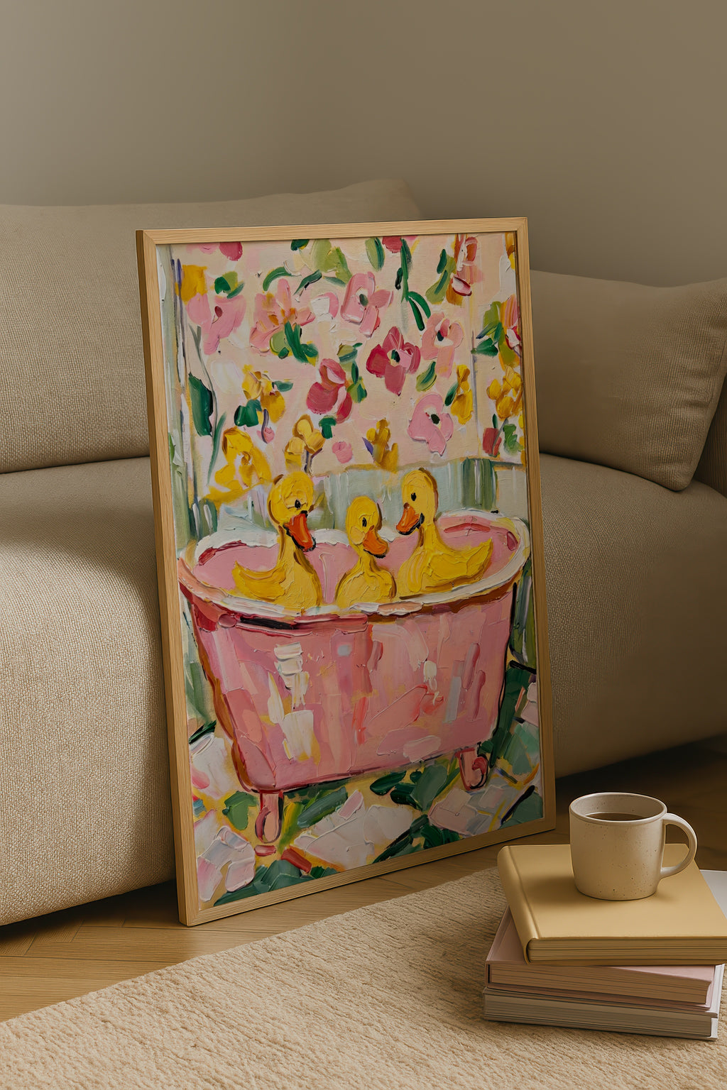 Bubble Bath Ducks Poster