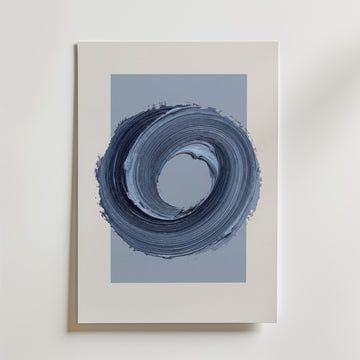 Cerulean Loop Poster – canvas utan passepartout