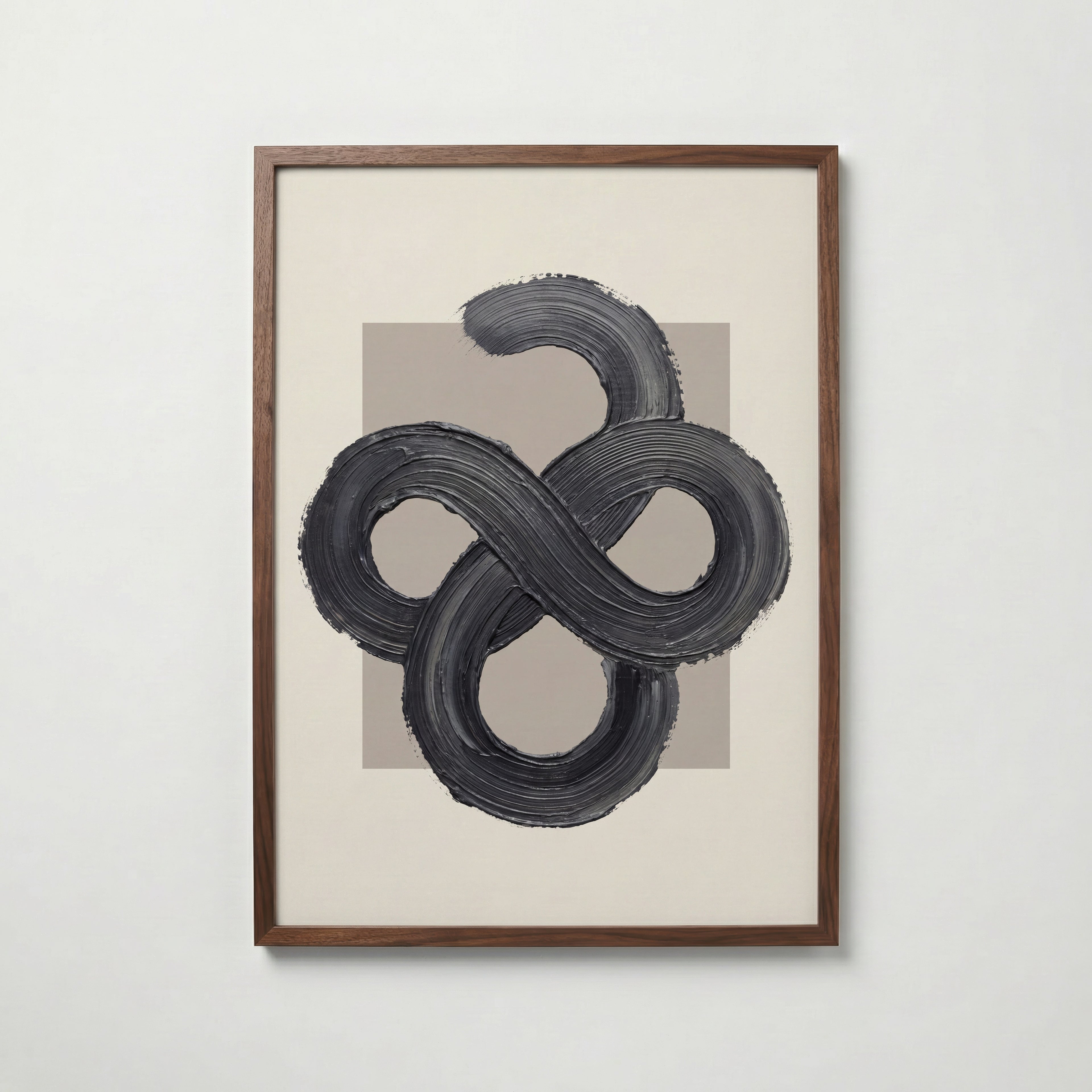 Charcoal Infinity Poster – valnötsram