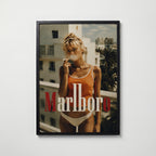 Cherry Smoke Poster – svart ram