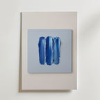 Cobalt Bands Poster – canvas utan passepartout