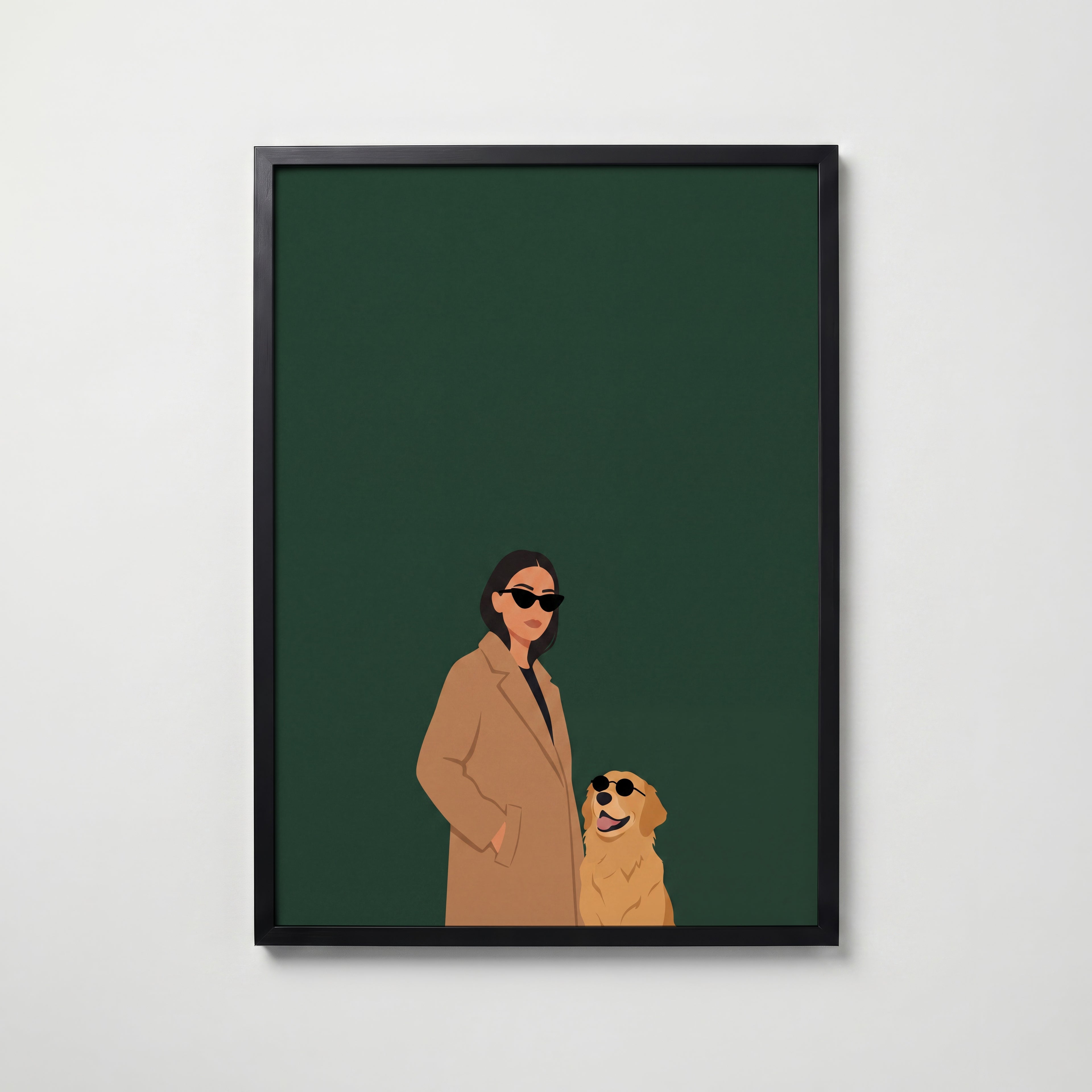 Cool Duo Poster – svart ram