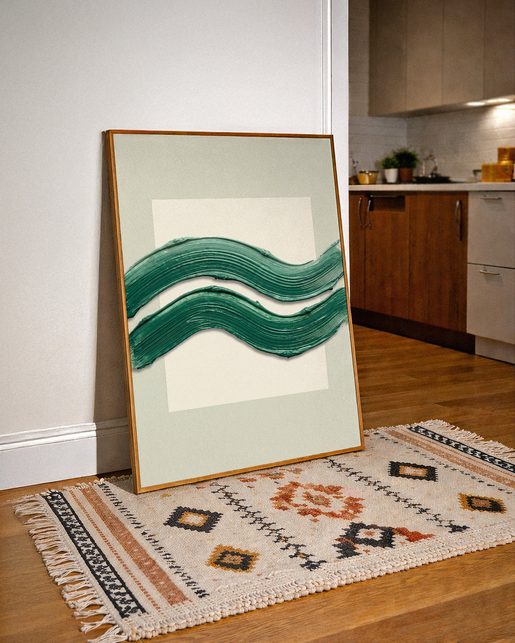 Emerald Waves Poster – i rum 4