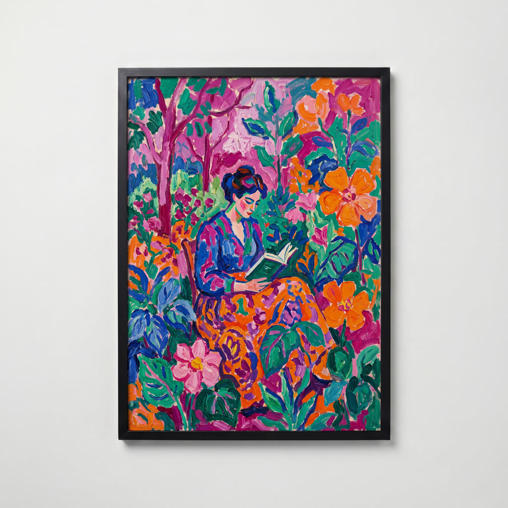 Fauvist Reader Poster – svart ram