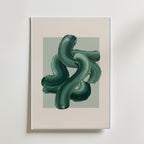 Fern Ribbon Poster – canvas utan passepartout