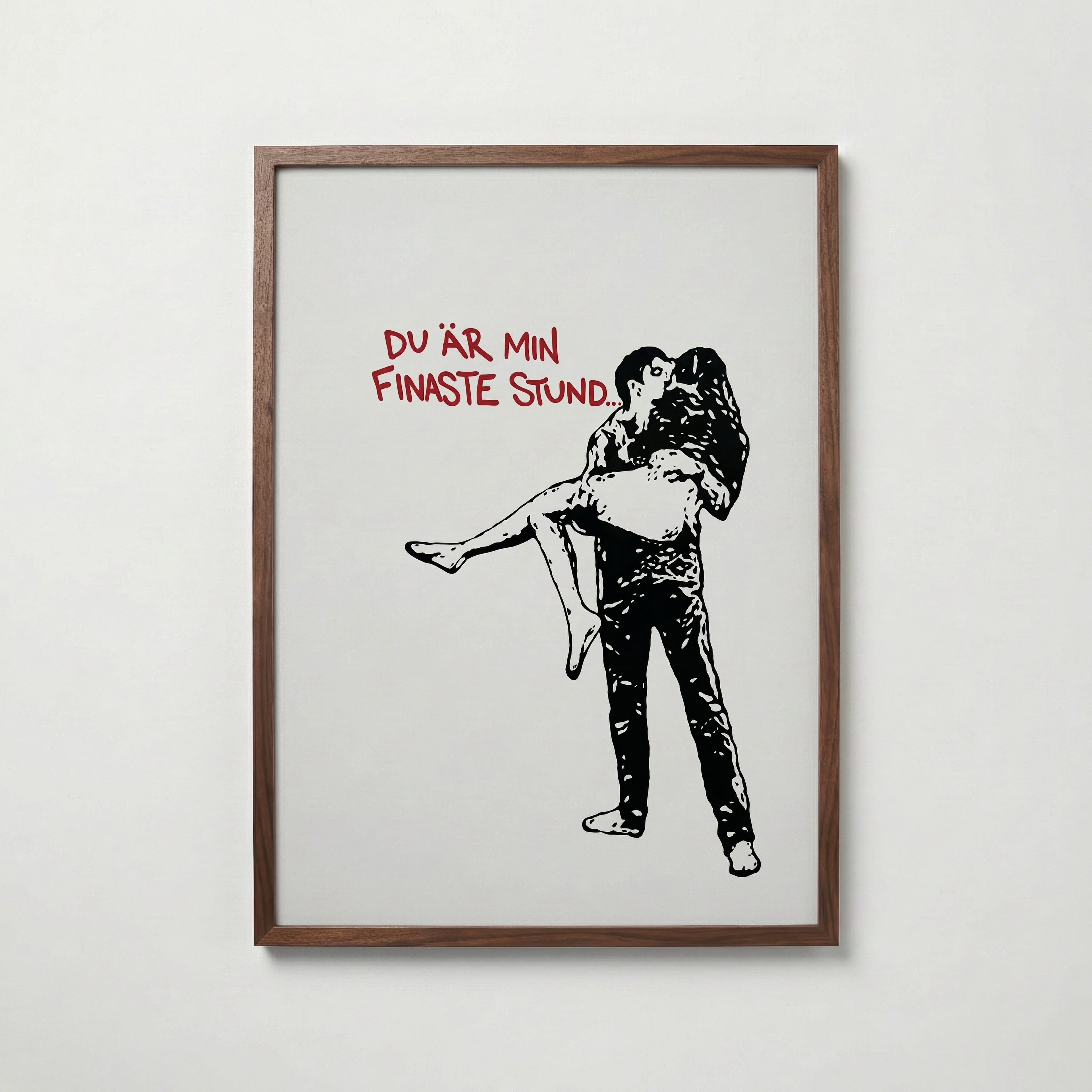 Du är min finaste stund – poster i valnötsram