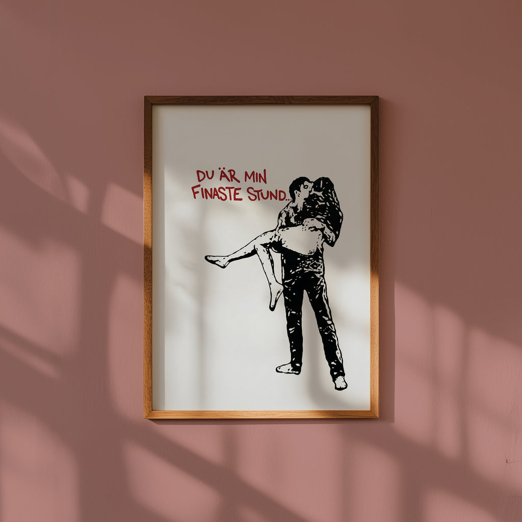 Du är min finaste stund – poster i stilren interiör