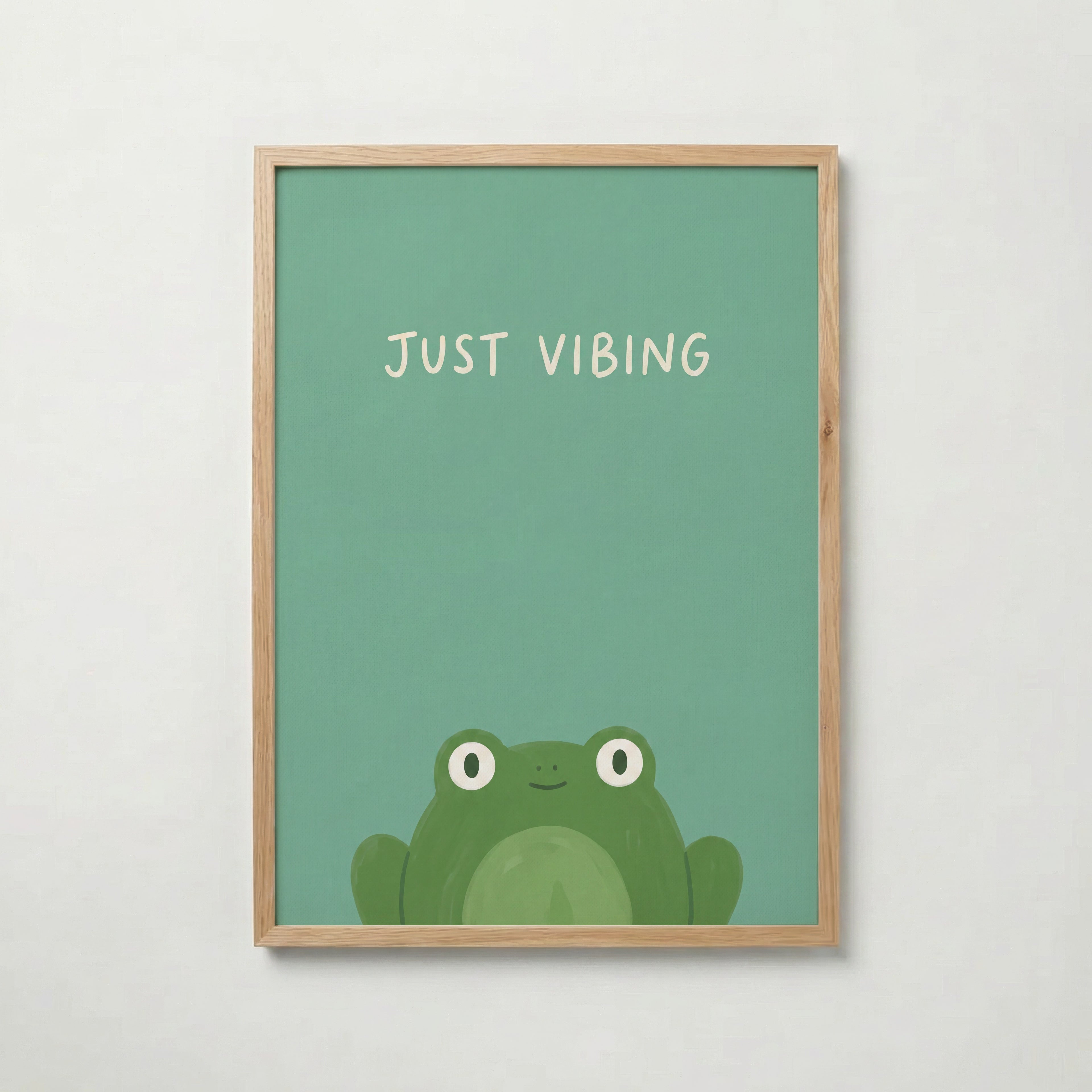 Just Vibing Frog Poster – ekram