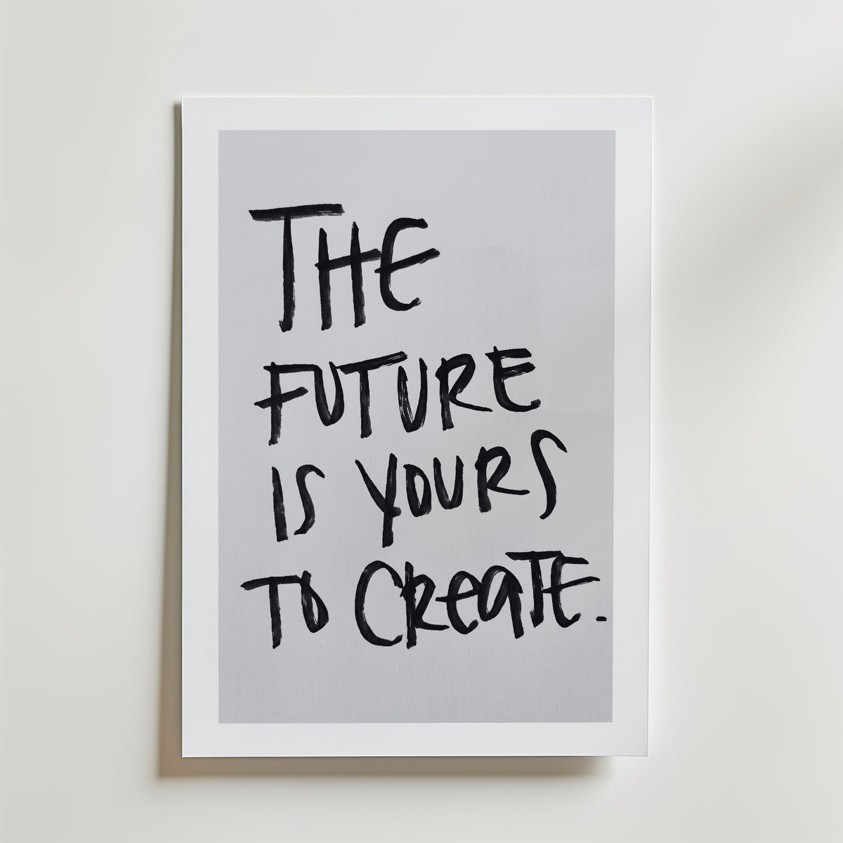 Future Is Yours Poster – med passepartout