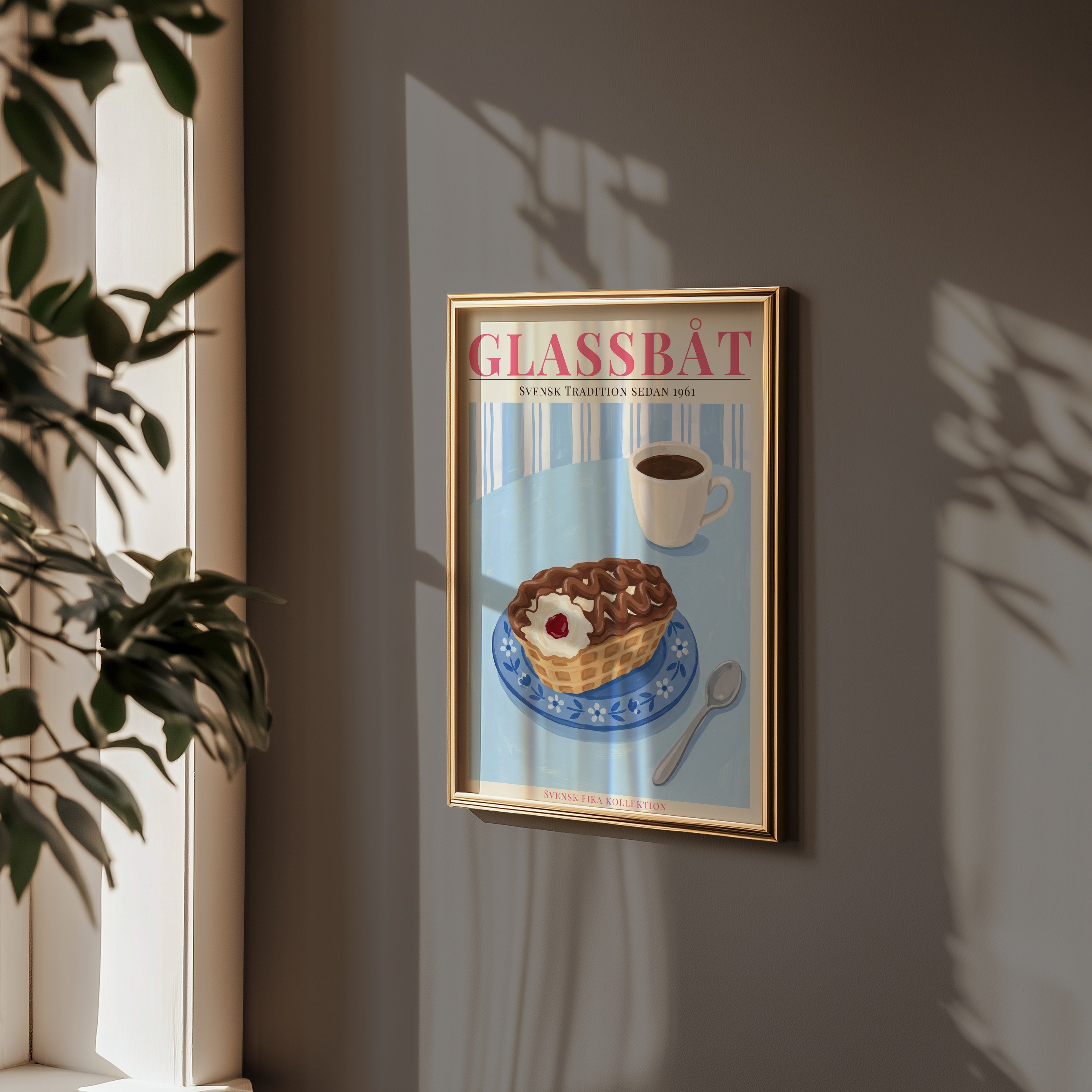 Glassbåt Poster i rumsmiljö - Bozetto