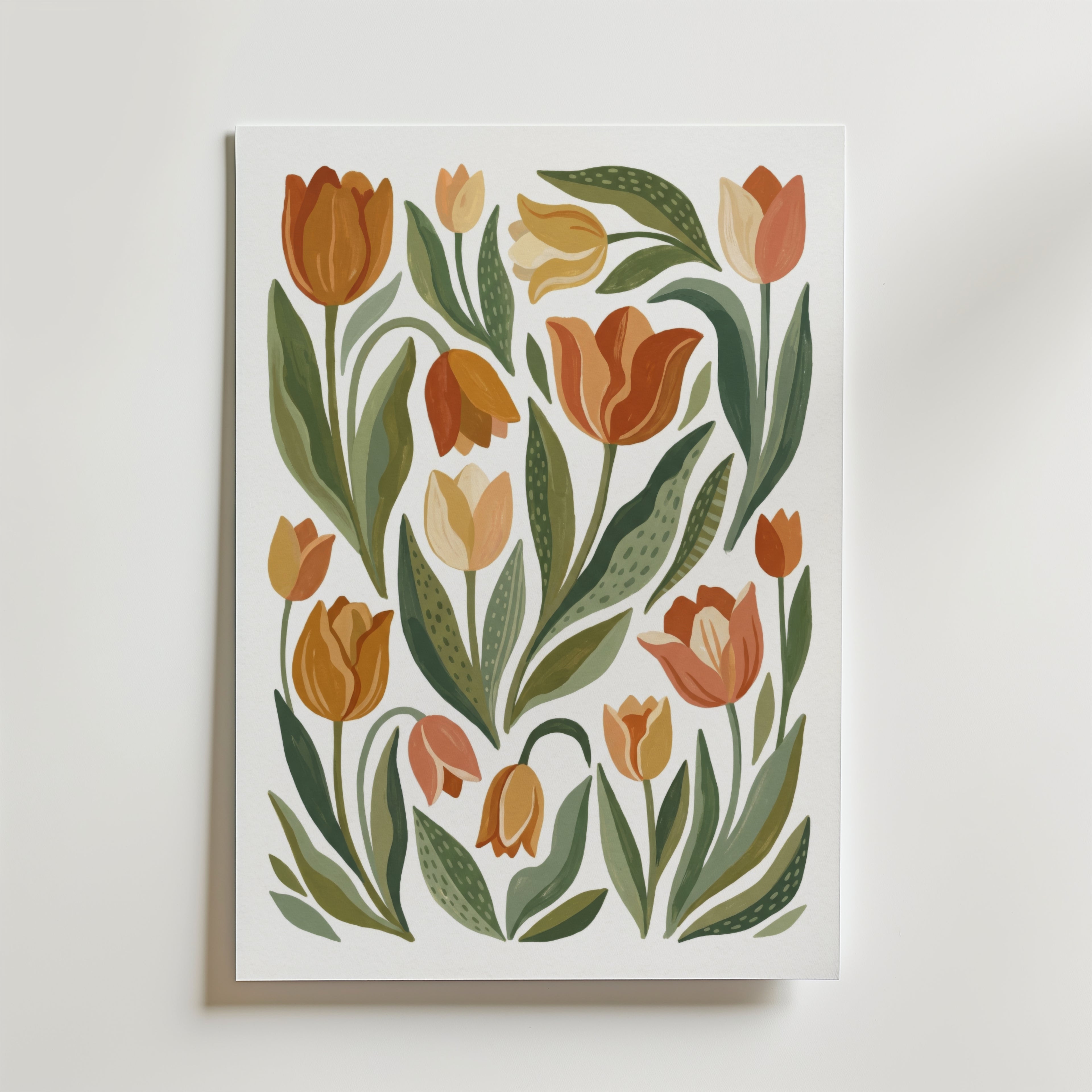 Amber Tulip Reverie Poster affisch – poster till väggdekoration – köp online hos Bozetto