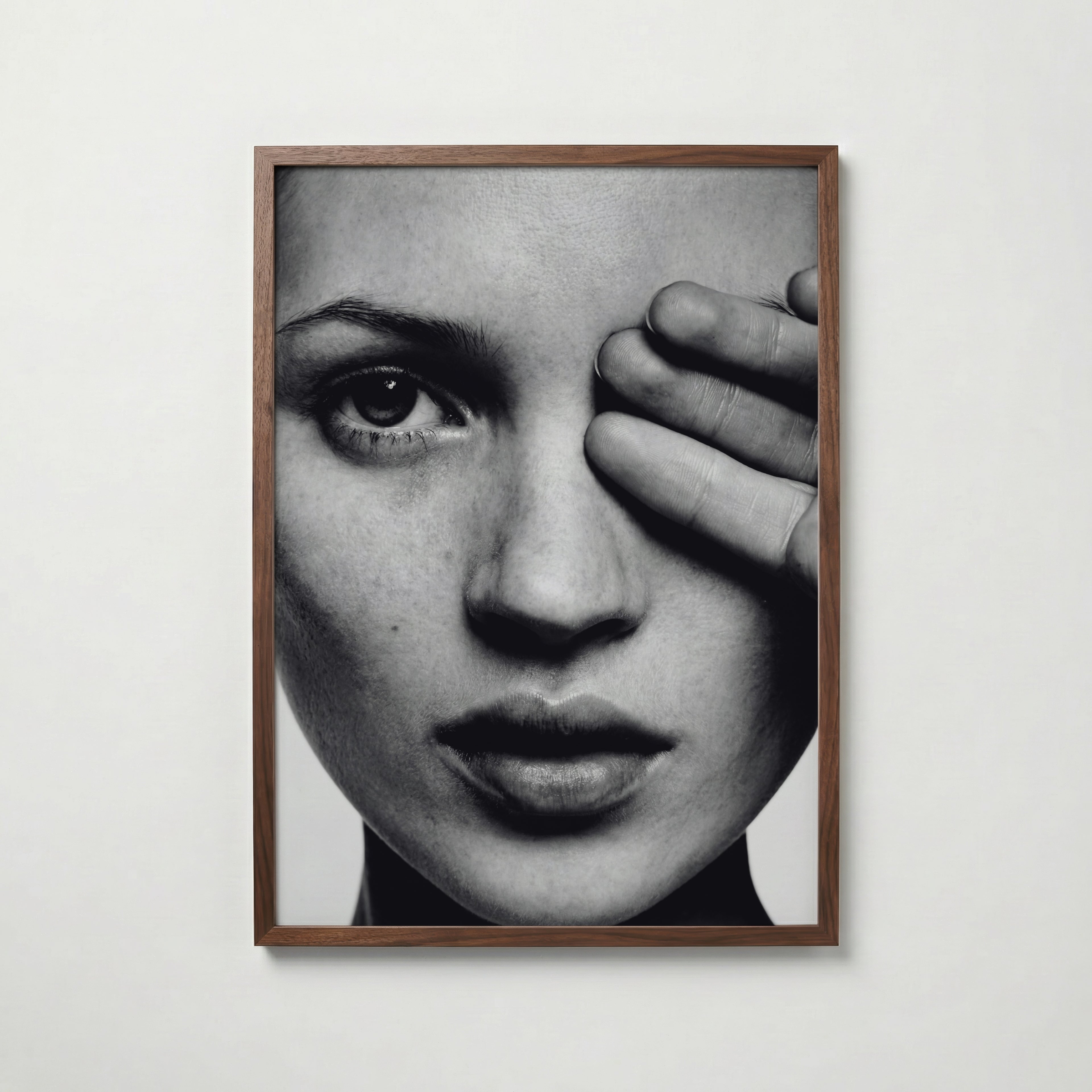 Hidden Gaze Poster – valnötsram