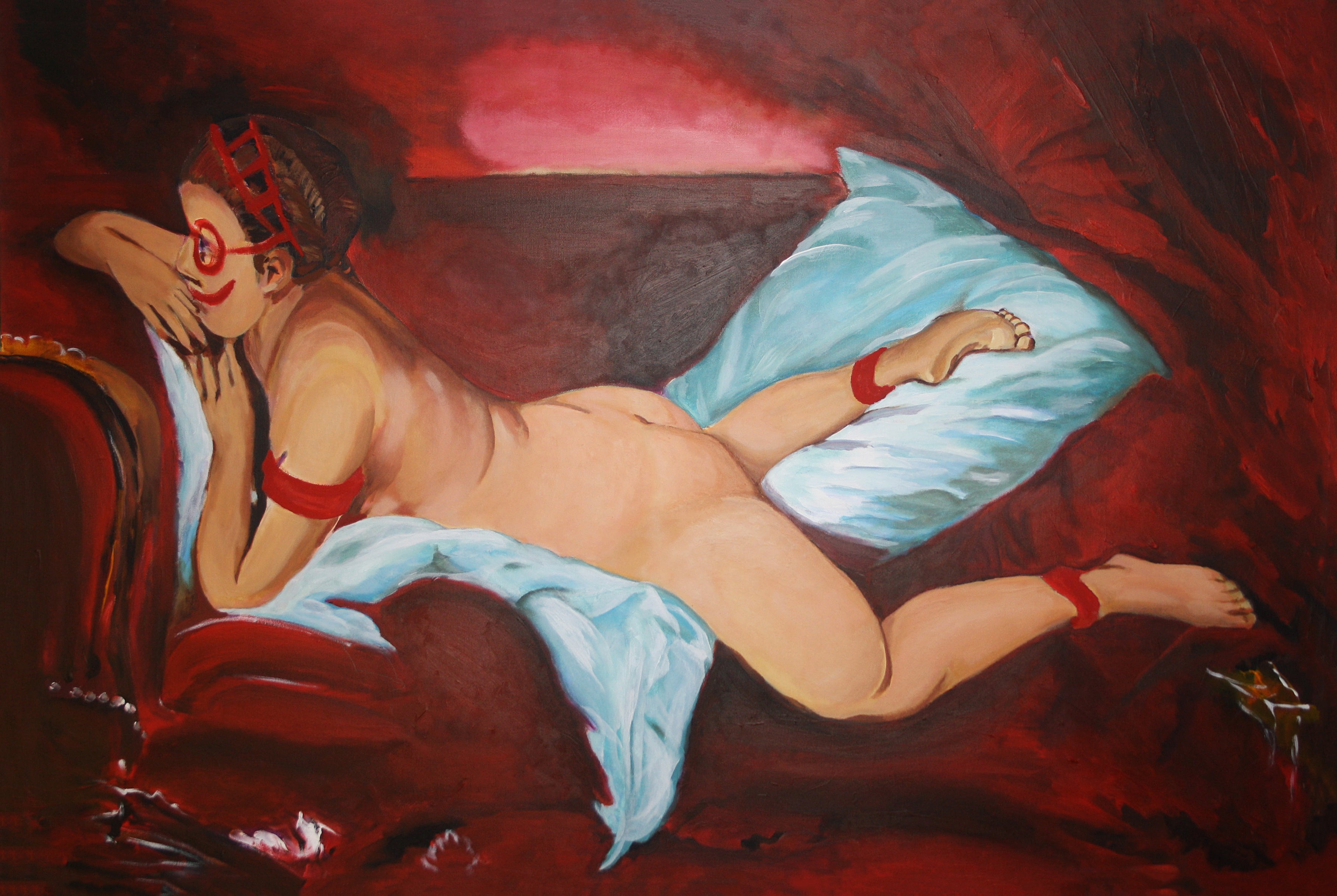 Miss divine on the couch – originalverk av Tony Nilsson