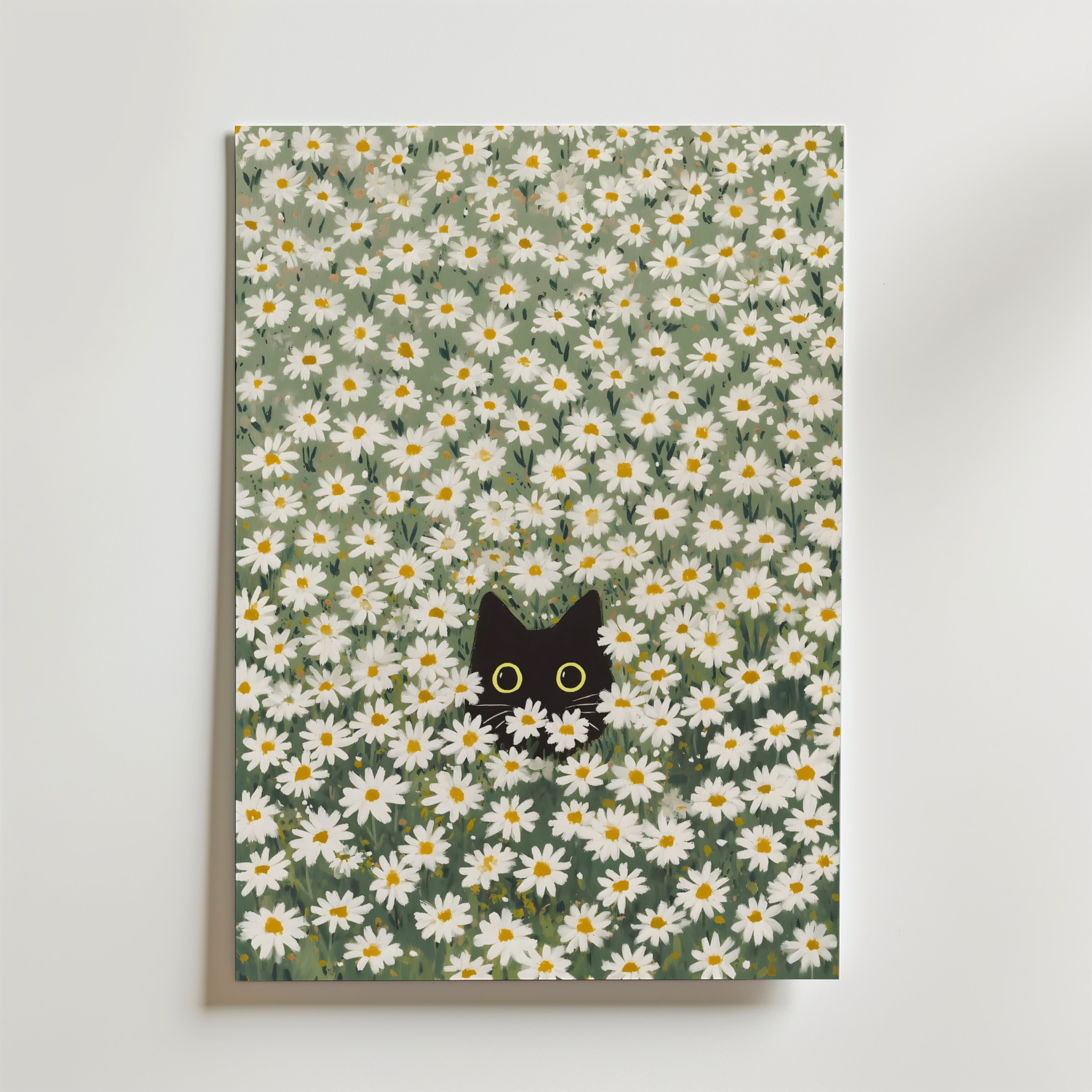 Hidden in Green Bloom Poster – En poetisk och drömsk poster som fångar naturens lugn och lekfullhet.