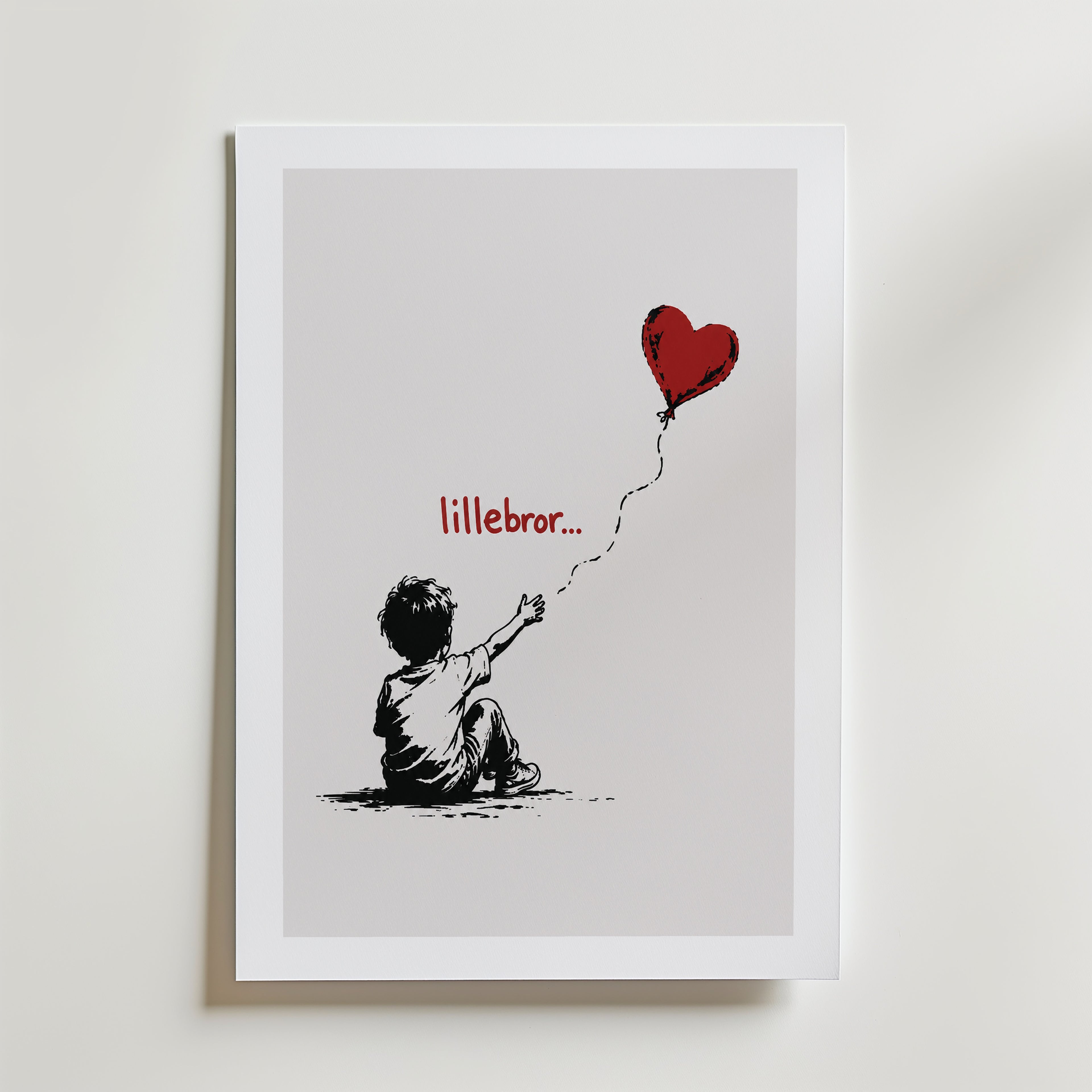 Lillebror Poster – med passepartout