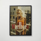 Marlboro Poster – svart ram