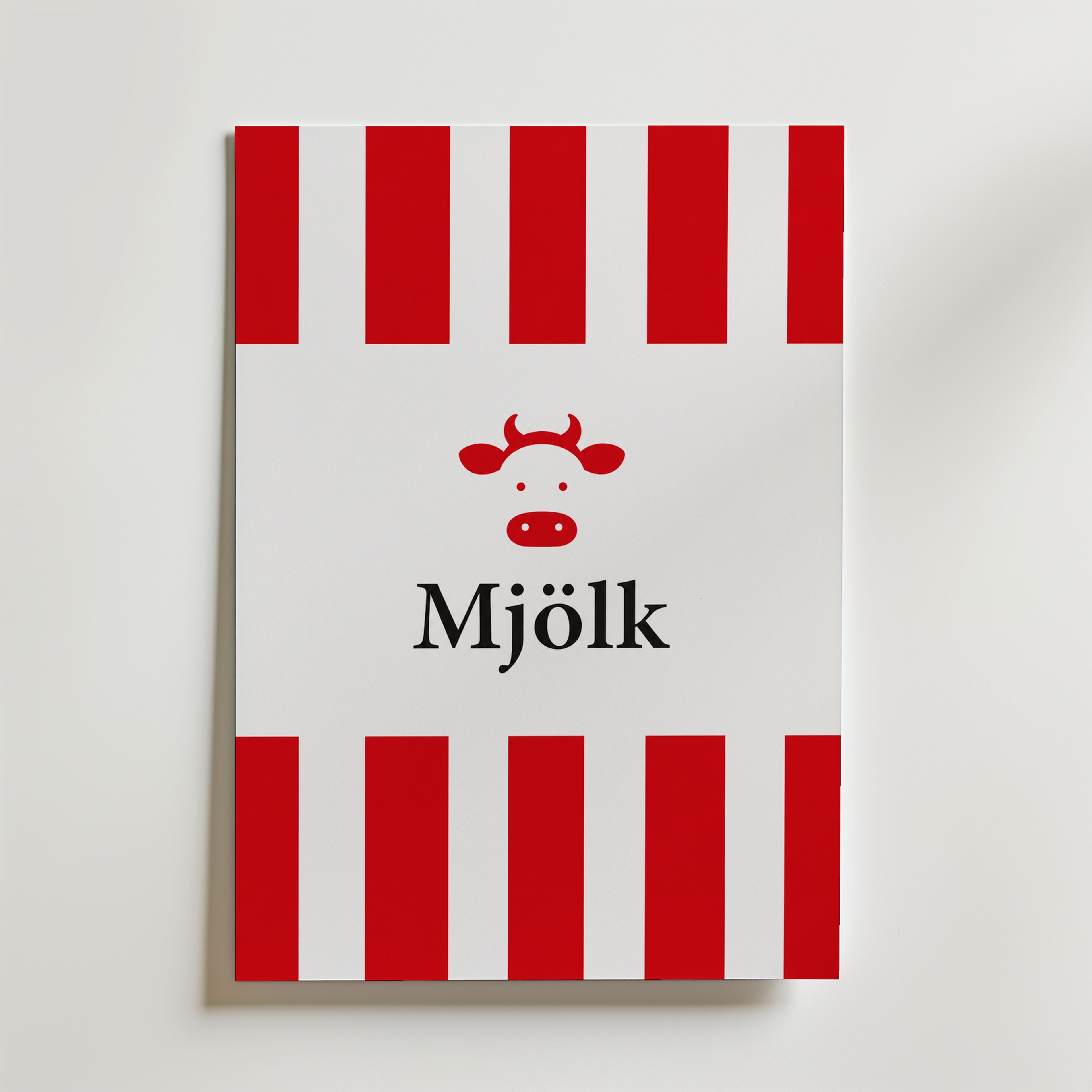 Mjölk Poster – canvas utan passepartout