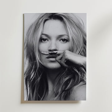 Mustache Muse Poster – canvas utan passepartout